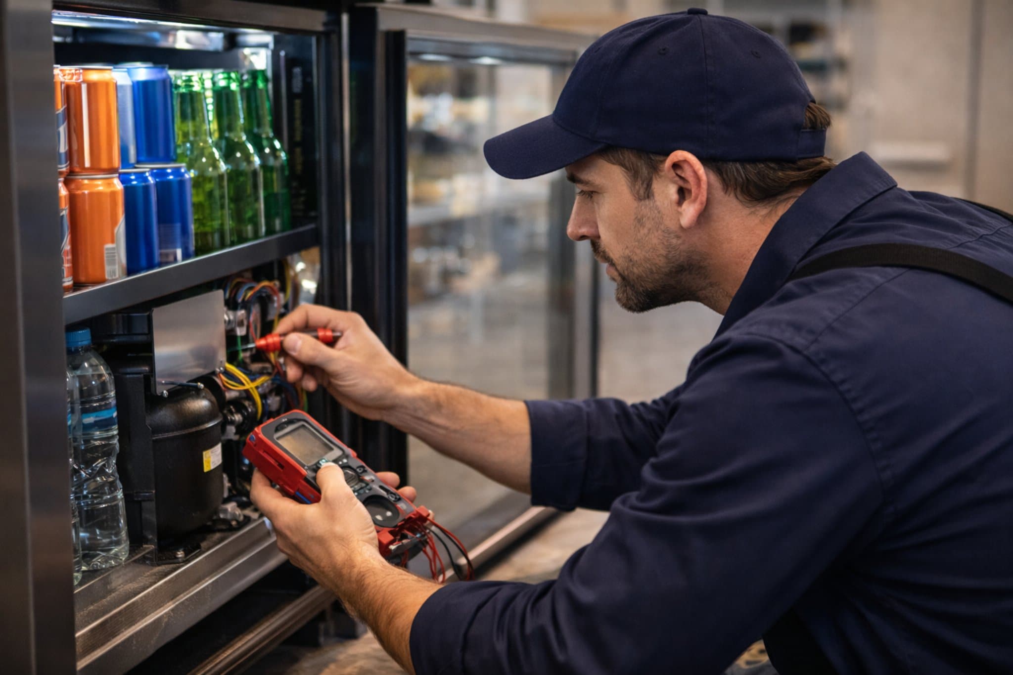 Walk-in cooler repair background