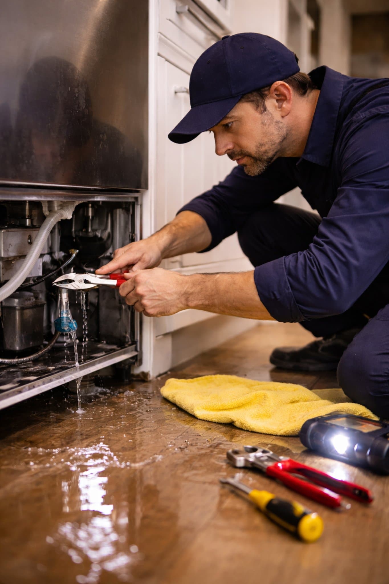 Refrigerant leak detection